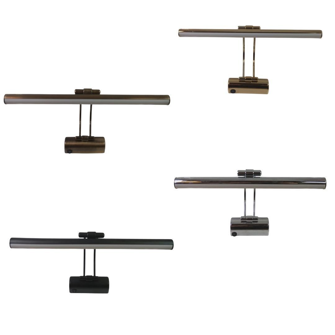 Lebis Elektrikli Anahtarlı Ayna Üstü Flüt Aplik Tablo Aydınlatma 35 Cm