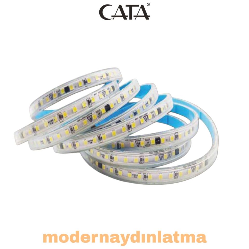Cata CT-4475 220V Dış Mekan Şerit Led Beyaz Işık 100 Metre