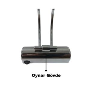 Lebis Pilli Ayna Üstü Flüt Aplik Tablo Aydınlatma 35 Cm Krom Kasa - Beyaz Işık