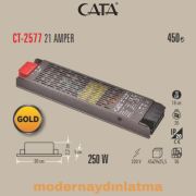 Cata CT-2577 12V 21 Amper Şerit Led Trafosu
