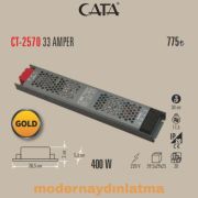 Cata CT-2570 12V 33 Amper Şerit Led Trafosu