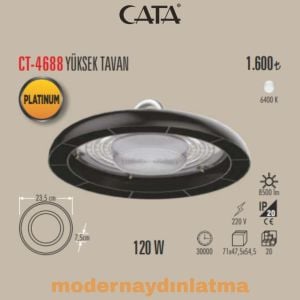 Cata CT-4688 120W Beyaz Işık Ledli Yüksek Tavan Armatürü