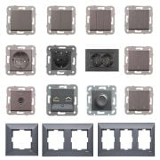 Viko Trenda Serisi Füme Renk Anahtar Priz Modelleri