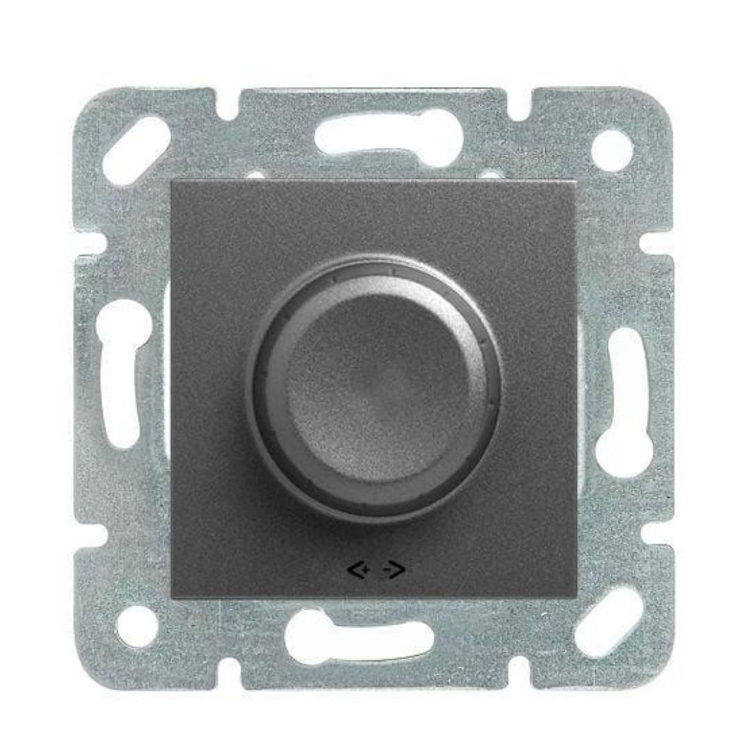 Viko Trenda Serisi Füme Renk Anahtar Priz Modelleri Dimmer Anahtarı 40-600W - Çerçevesiz