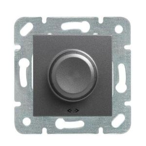 Viko Trenda Serisi Füme Renk Anahtar Priz Modelleri Dimmer Anahtarı 40-600W - Çerçevesiz