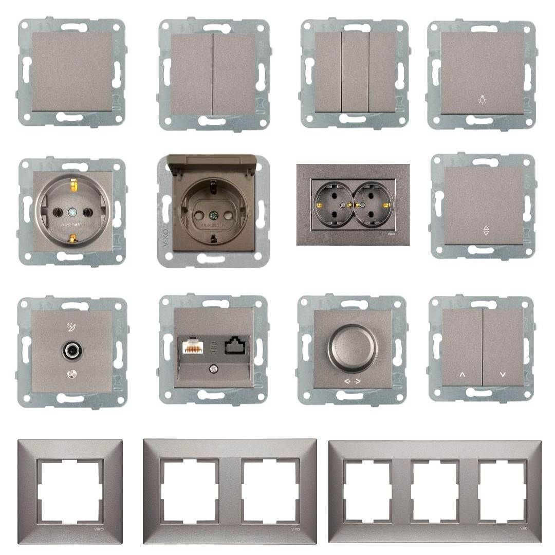 Viko Trenda Serisi Antrasit Renk Anahtar Priz Modelleri