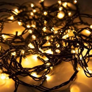 10 Metrelik İp Led Yılbaşı Işığı Siyah Kablolu
