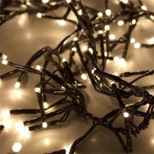 10 Metrelik İp Led Yılbaşı Işığı Siyah Kablolu