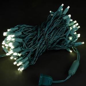 10 Metrelik İp Led Yılbaşı Işığı Yeşil Kablolu