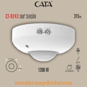 Cata CT-9243 360 Derece Sıva Üstü Hareket Sensörü