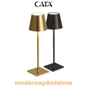 Cata CT-8437 İstanbul 3 Renkli Dimmerli Dokunmatik Şarjlı Masa Lambası Siyah