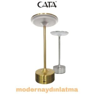 Cata CT-8438 Toronto 3 Renkli Dimmerli Dokunmatik Şarjlı Masa Lambası Krom