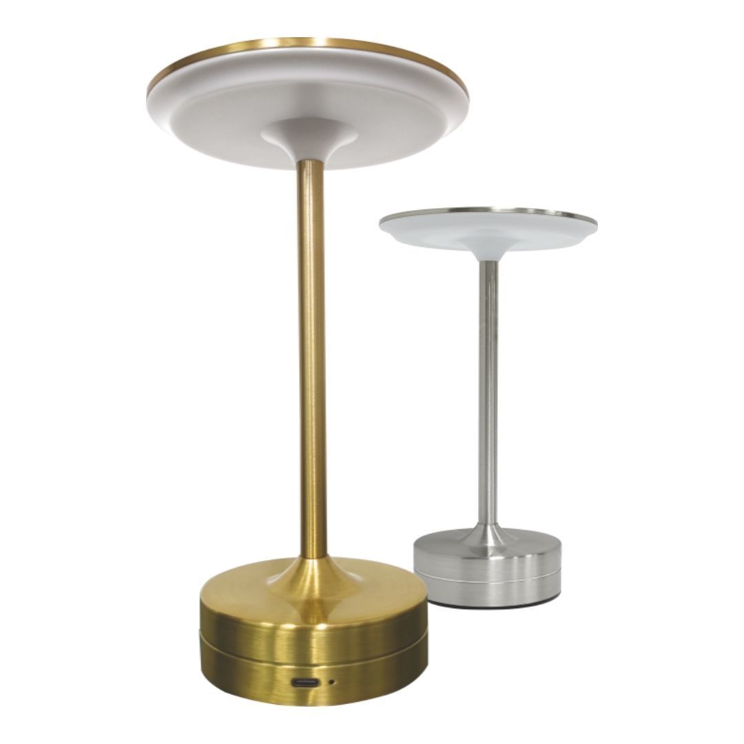 Cata CT-8438 Toronto 3 Renkli Dimmerli Dokunmatik Şarjlı Masa Lambası Krom