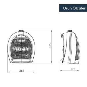 Kumtel Fanlı Isıtıcı