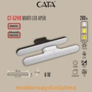 Cata CT-5249 Martı 3 Renkli Şarjlı Dokunmatik Led Aplik Siyah