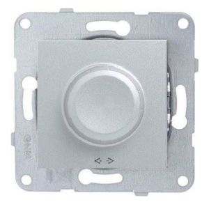 Viko Trenda Serisi Gümüş Renk Anahtar Priz Modelleri Dimmer Anahtarı 40-600W - Çerçevesiz