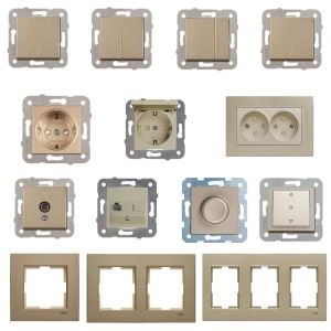 Viko Novella Serisi Bronz Renk Anahtar Prizler