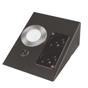 Cata CT-5110 Çift Prizli Tezgah Altı Aydınlatma Siyah Kasa Günışığı