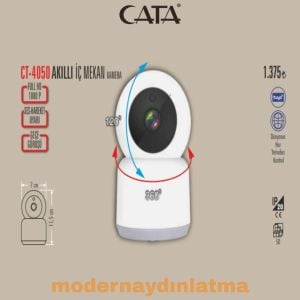 Cata CT-4050 İç Mekan Full HD Gece Görüşlü Tuya Wifi Akıllı Kamera