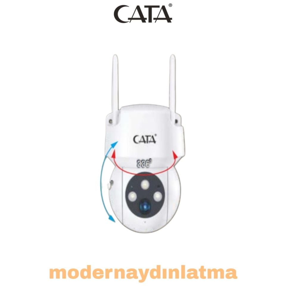 Cata CT-4051 Dış Mekan Full HD Gece Görüşlü Tuya Wifi Akıllı Kamera