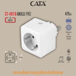 Cata CT-4010 Tuya Akıllı Wifi Priz