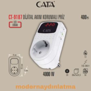 Cata CT-9187 Dijital Priz Regülatör Led Ekran