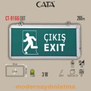 Cata CT-9166 3 Saat Şarjlı Exit Çıkış Armatürü Çift Yönlü