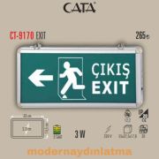 Cata CT-9170 3 Saat Şarjlı Exit Çıkış Armatürü Sol-Sağ Çift Yönlü