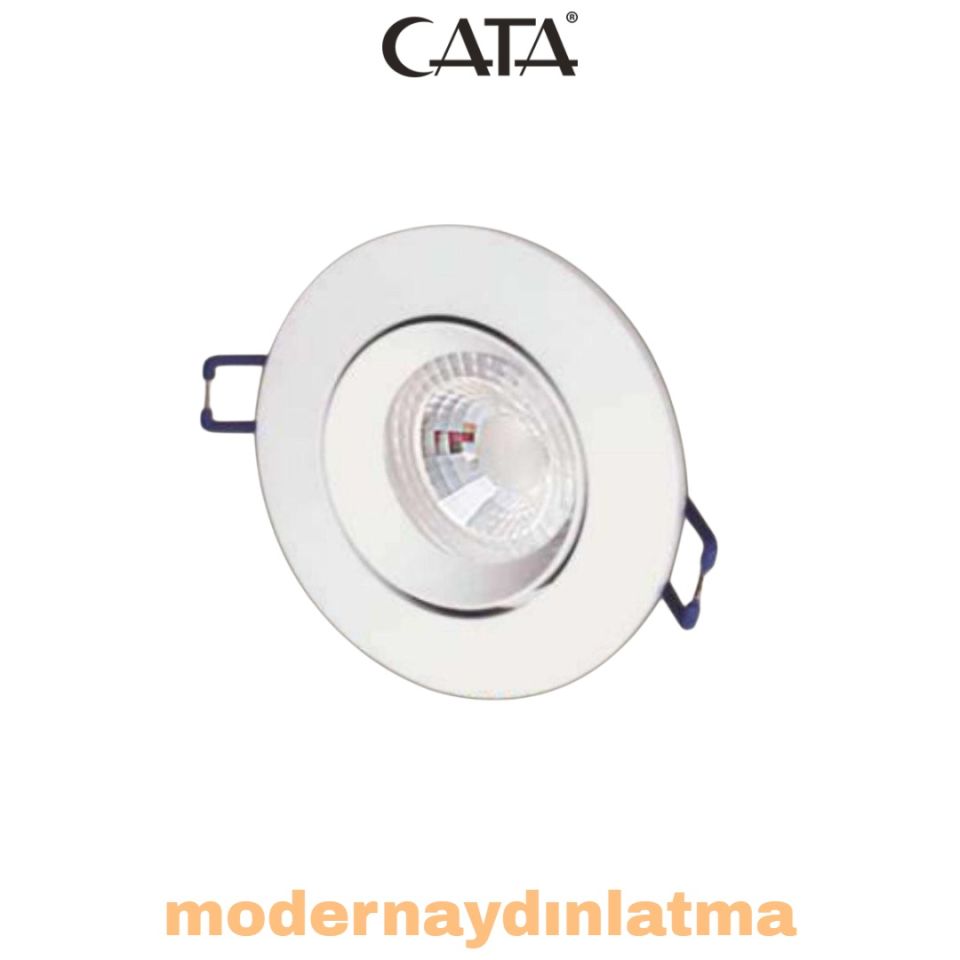Cata CT-5256 8W Beyaz Kasa Led Spot Günışığı