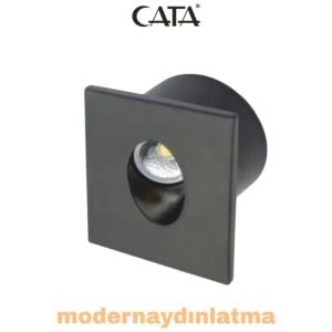 Cata CT-5179 Siyah Kasa Ledli Koridor Spot Beyaz Işık