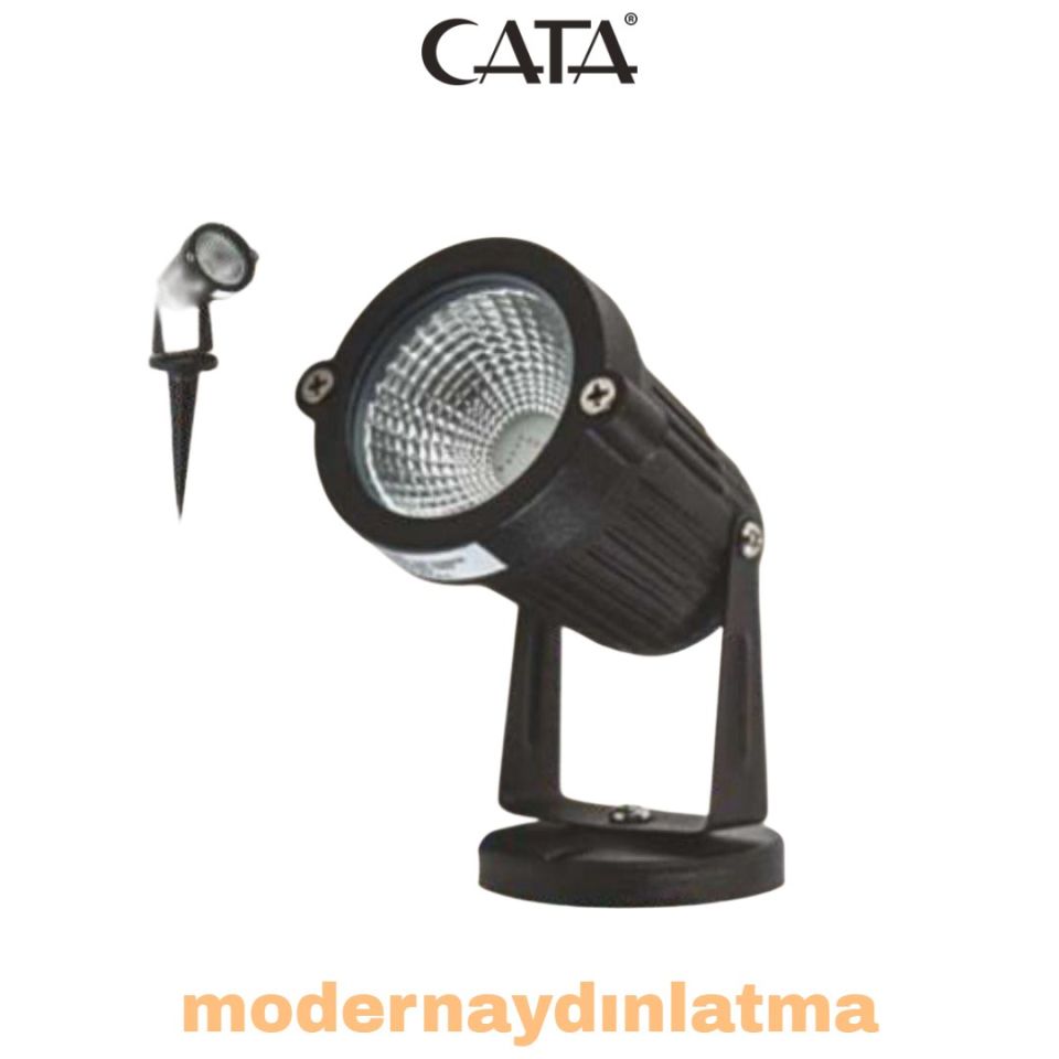 Cata CT-7300 7W Ledli Çim Kazıklı Armatür Günışığı