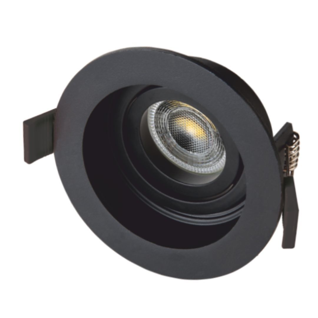 Cata CT-5224 Pars Siyah Yuvarlak Dekoratif Spot