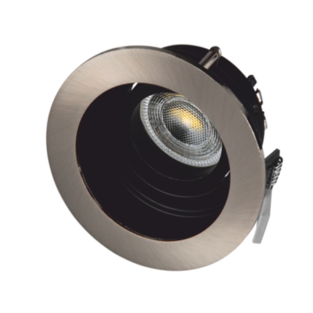 Cata CT-5220 Pars Satin-Siyah Yuvarlak Dekoratif Spot