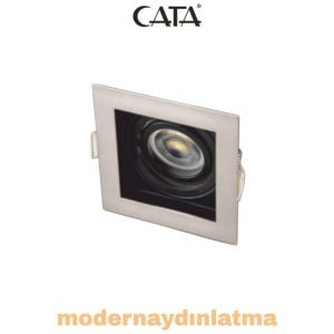 Cata CT-5225 Pars Satin-Siyah Kare Dekoratif Spot