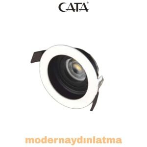 Cata CT-5221 Pars Beyaz-Siyah Yuvarlak Dekoratif Spot
