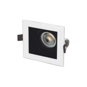 Cata CT-5222 Pars Beyaz-Siyah Kare Dekoratif Spot