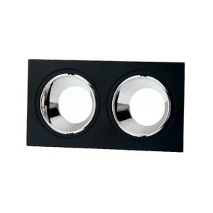 Cata CT-5054 Jaguar Siyah-Platin İkili Kare Dekoratif Spot