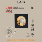 Cata CT-5055 Jaguar Siyah-Bakır Kare Dekoratif Spot