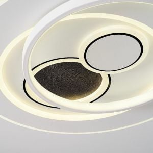 Nofa 50cm Beyaz Ledli Plafonyer Avize Kumandalı 1411-1