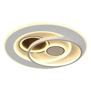 Nofa 50cm Beyaz Ledli Plafonyer Avize Kumandalı 1411-1