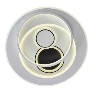 Nofa 50cm Beyaz Ledli Plafonyer Avize Kumandalı 1411-1