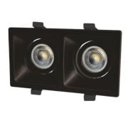 Cata CT-5005 Panter Siyah İkili Kare Dekoratif Spot