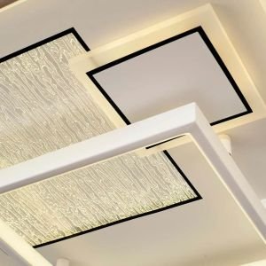 Nofa 50x50cm Beyaz Ledli Plafonyer Avize Kumandalı 1411-6