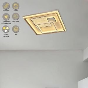 Nofa 50x50cm Beyaz Ledli Plafonyer Avize Kumandalı 1411-6