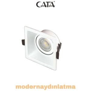 Cata CT-5003 Panter Beyaz Kare Dekoratif Spot