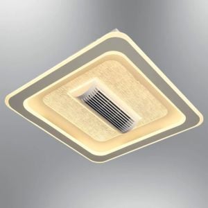 Storm 60x60cm Beyaz Kumandalı Fanlı Ledli Plafonyer Avize 1412-2