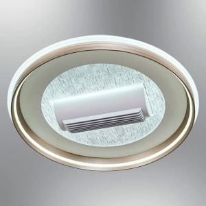 Storm 60cm Beyaz Kumandalı Fanlı Ledli Plafonyer Avize 1412-3