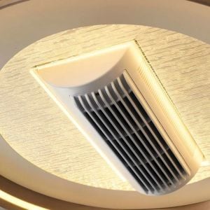 Storm 60cm Beyaz Kumandalı Fanlı Ledli Plafonyer Avize 1412-3