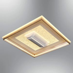 Storm 60x60cm Fanlı Armatür Beyaz Kumandalı Ledli Plafonyer Avize 1412-4