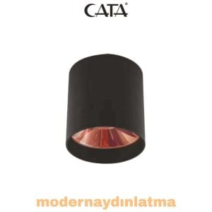 Cata CT-5421 Foça Siyah-Bakır Gu10 Duylu Sıva Üstü Armatür